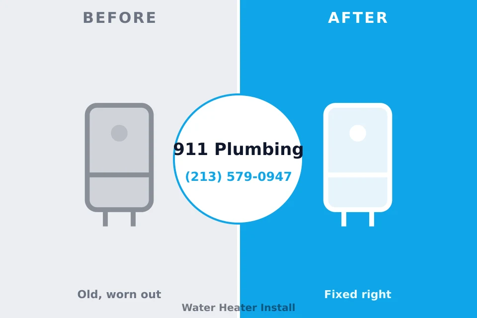 Before and after: plumbing repair West Union, IA